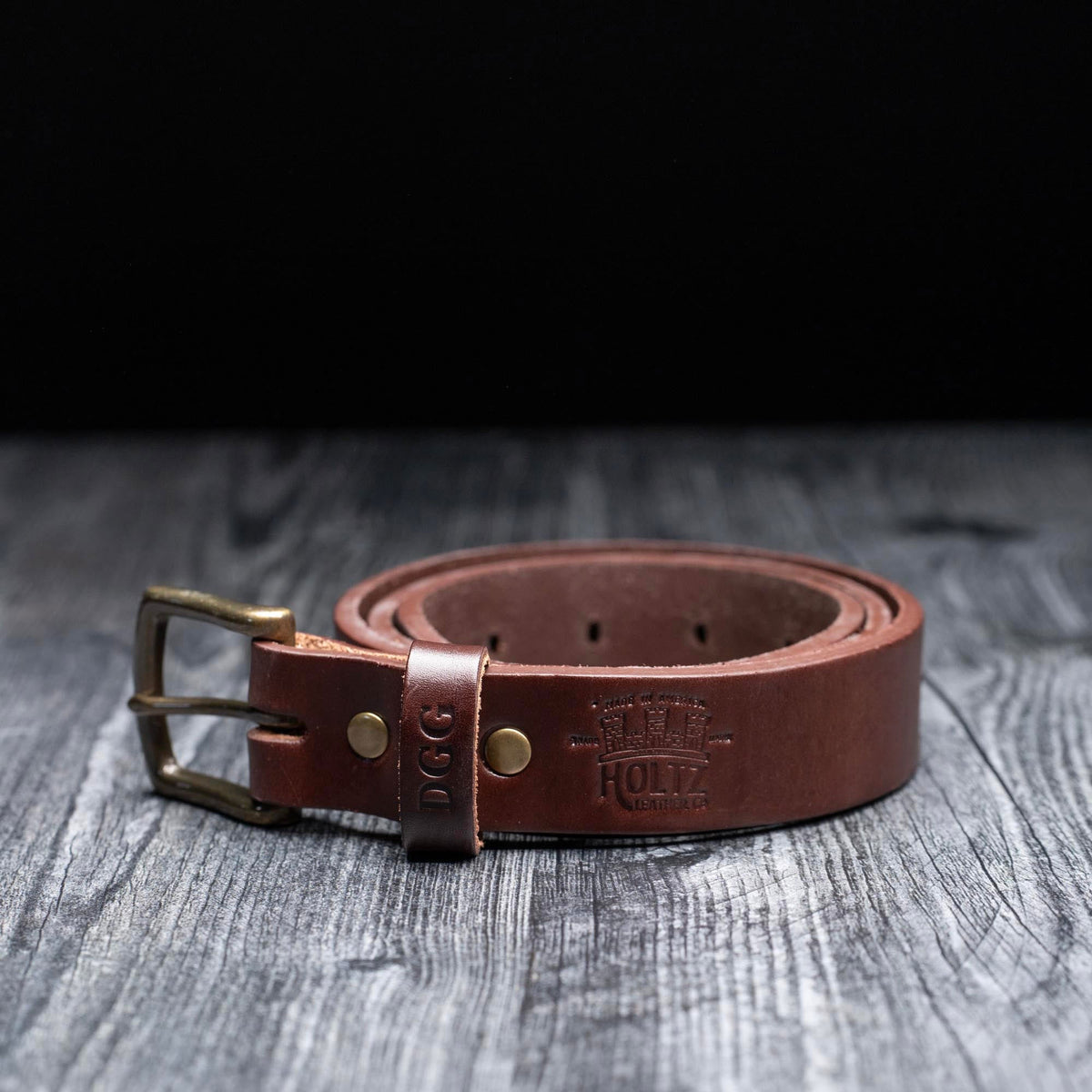 Fine Leather Men's Dress Belt Handcrafted from Bridle Leather - Holtz Leather
