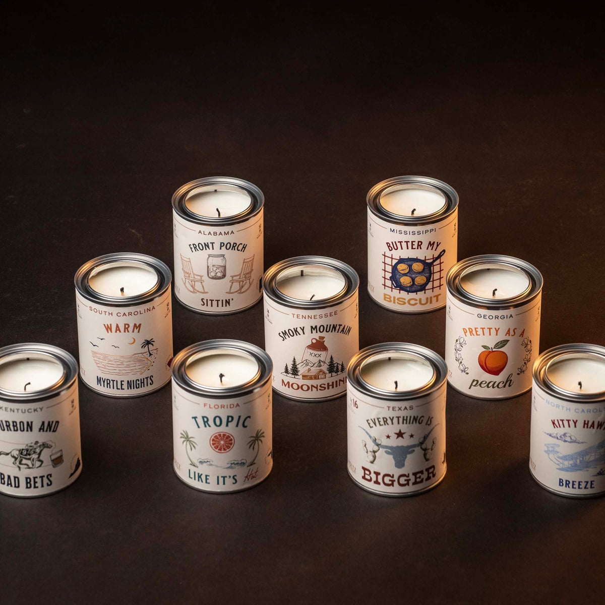 Georgia - Pretty as a Peach State Candle - Holtz Leather