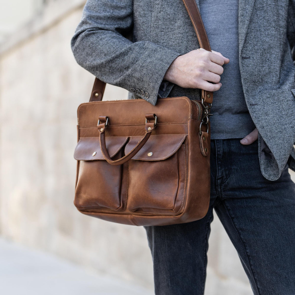 No. 102 Entrepreneur Women's Fine Leather Briefcase & Professional Laptop Bag - Holtz Leather