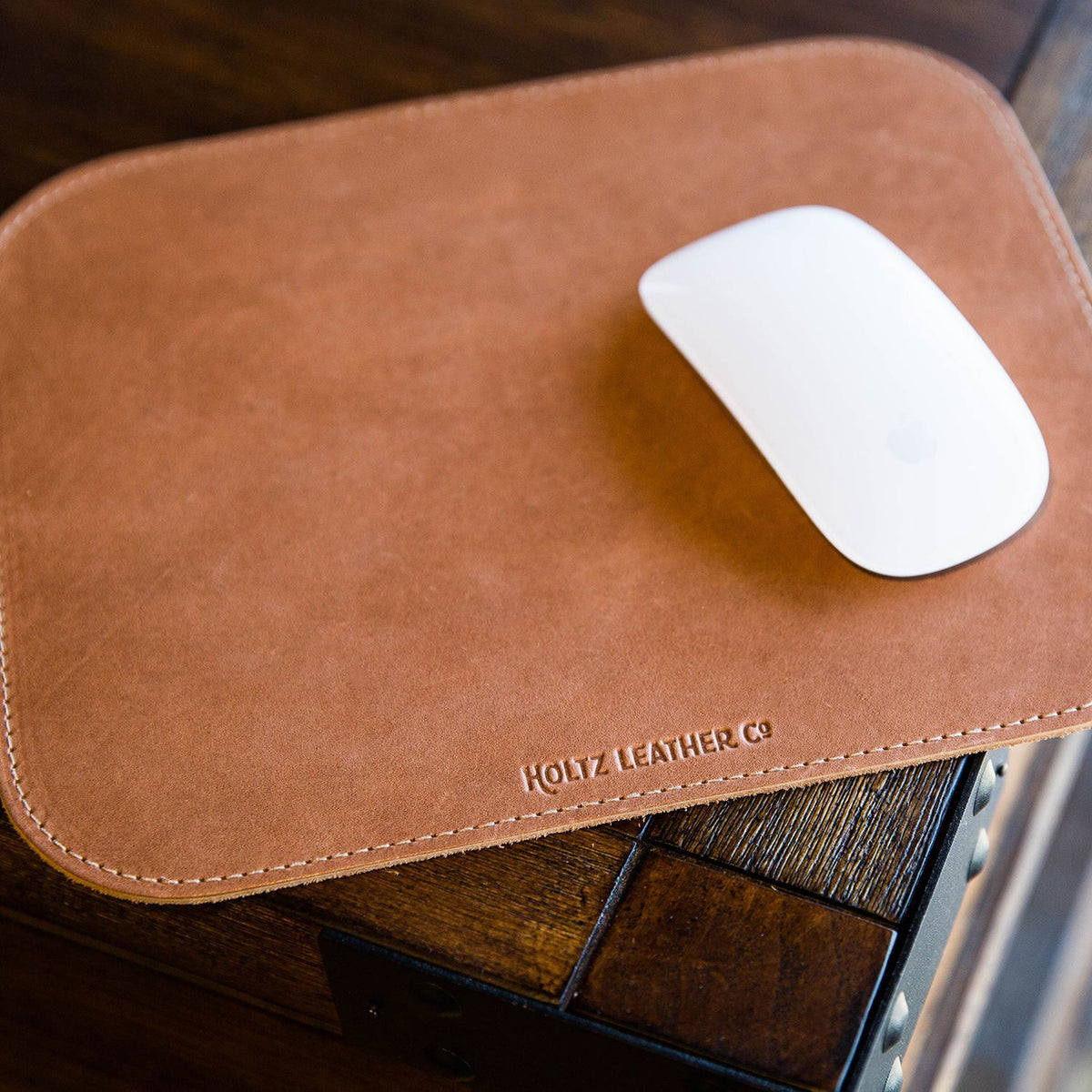 The Architect Personalized Fine Leather Mousepad Office Accessories - Holtz Leather