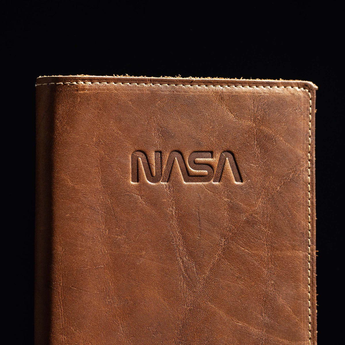 The Nasa Scholar - Personalized Leather Journal Cover - Holtz Leather