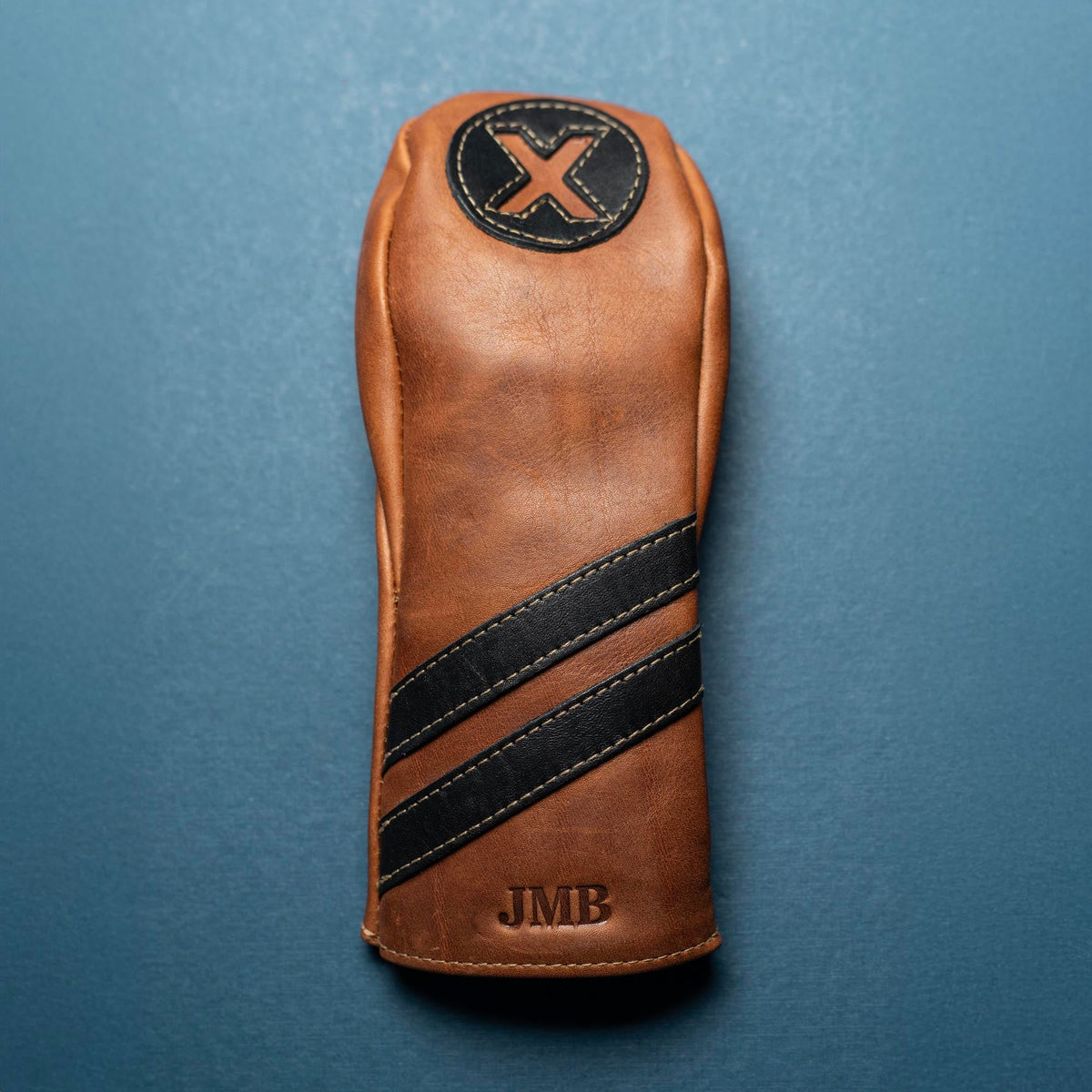 Your Logo + Our Leather - Personalized Fine Leather Golf Club Head Covers - Custom Logo and Corporate Gifting - Holtz Leather