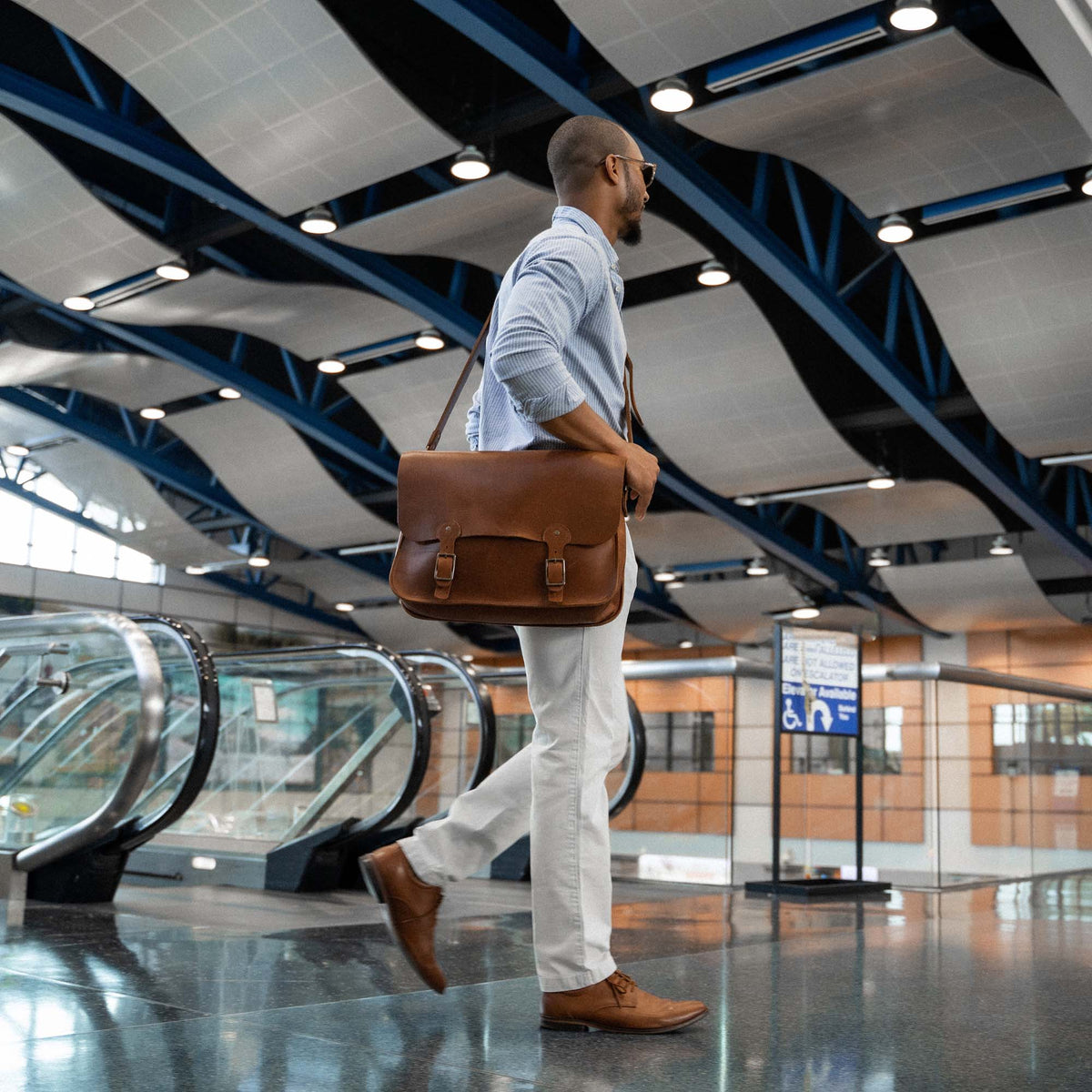 Your Logo + Our Leather - The No. 1860 EXPRESS - Fine Leather Messenger Bag & Briefcase - Custom Logo and Corporate Gifting - Holtz Leather