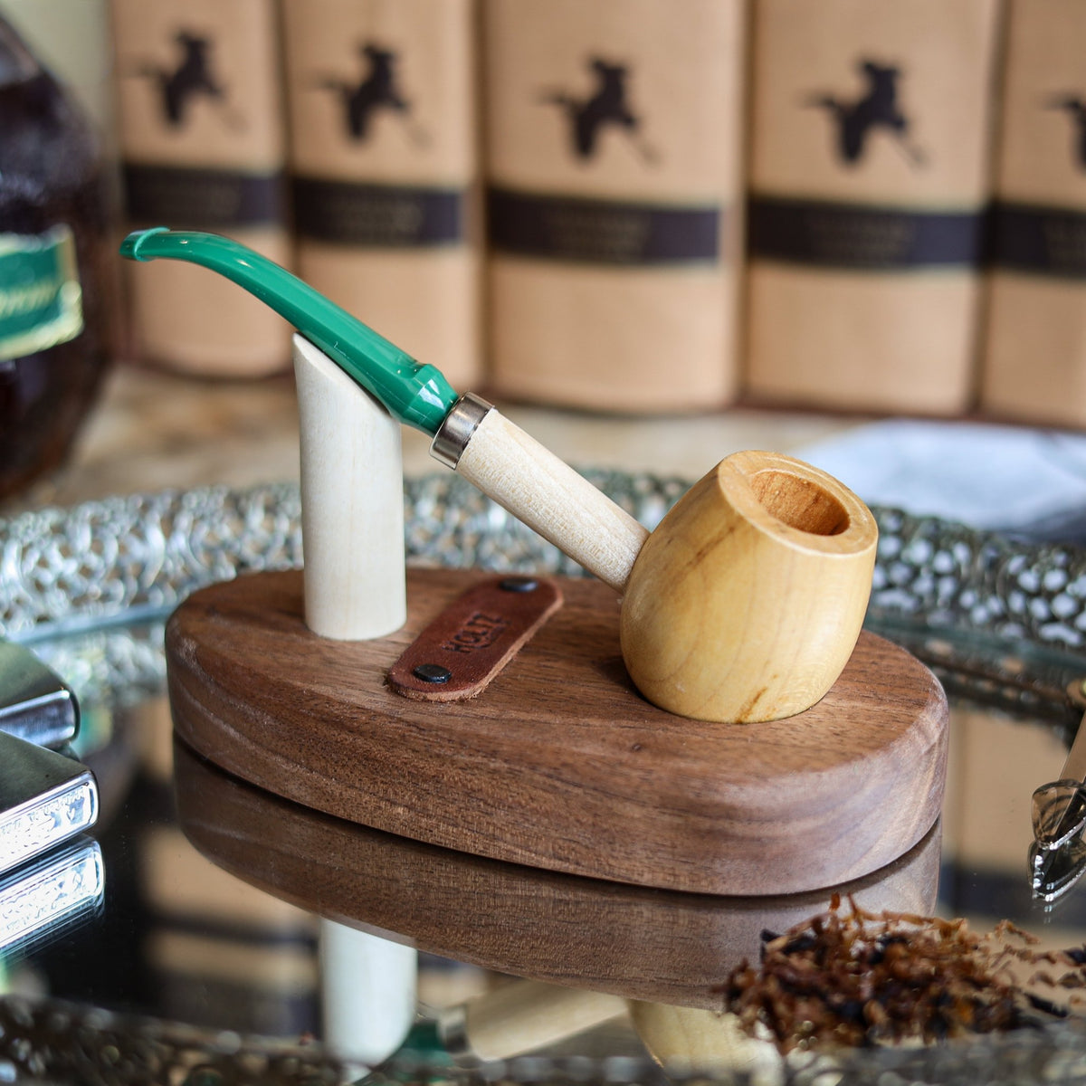 Zenon Hardwood Pipe - Missouri Meerschaum - Holtz Leather