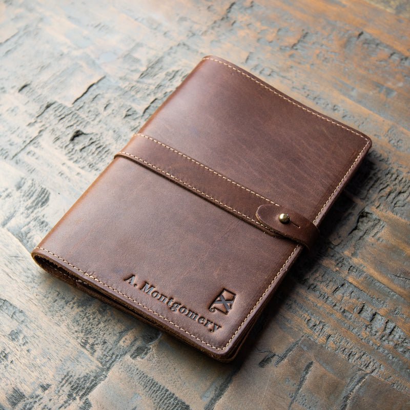 The Alabama Inventor Personalized Fine Leather A5 Moleskine Journal Diary with Alabama Logo - Holtz Leather