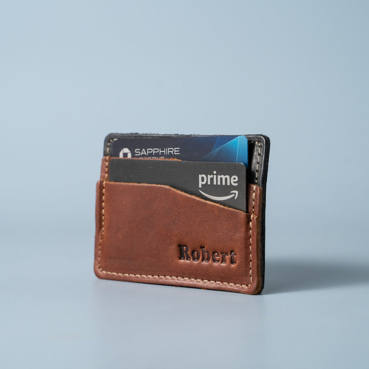 The Levi Fine Leather Horizontal Magnetic Money Clip Wallet - Holtz Leather