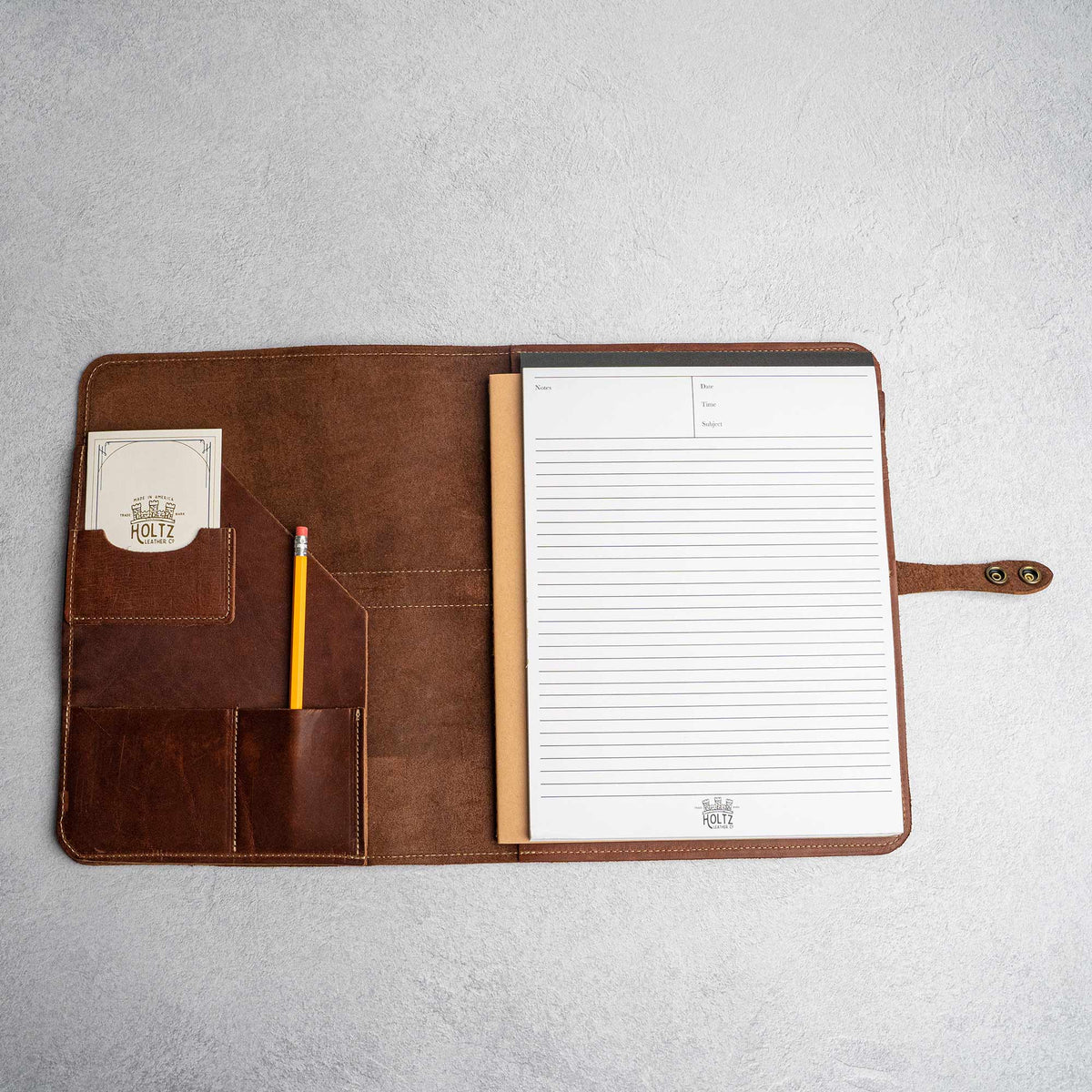 The Officially Licensed Marine Corps Vanderbilt 2.0 Fine Leather Portfolio Padfolio - Holtz Leather