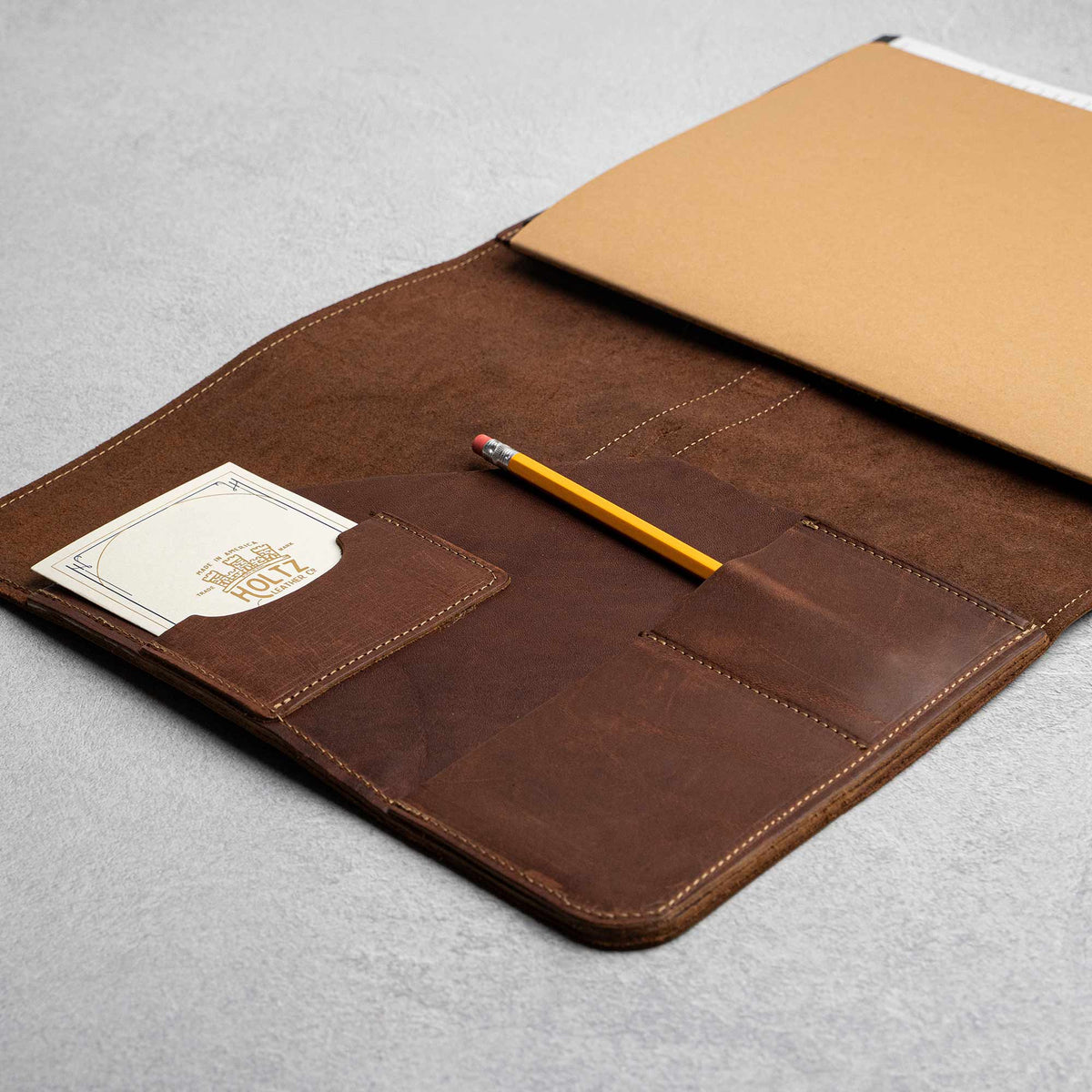 The Officially Licensed Marine Corps Vanderbilt 2.0 Fine Leather Portfolio Padfolio - Holtz Leather