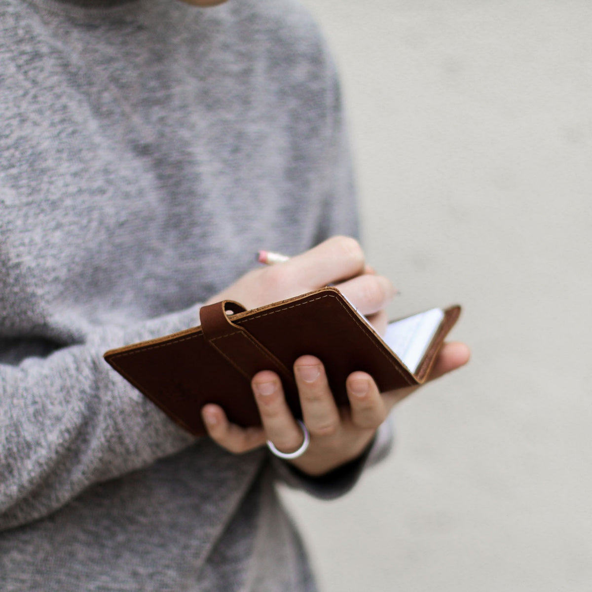 The Surveyor Fine Leather Pocket Journal Cover for Field Notes - Holtz Leather