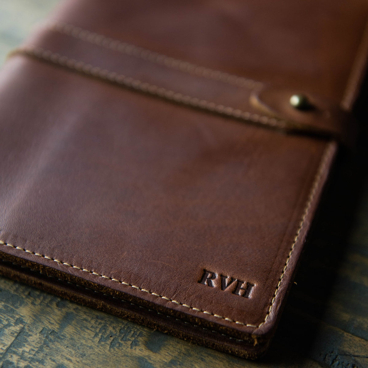 The Texas Inventor Personalized Fine Leather A5 Moleskine Journal Diary with Texas Logo - Holtz Leather