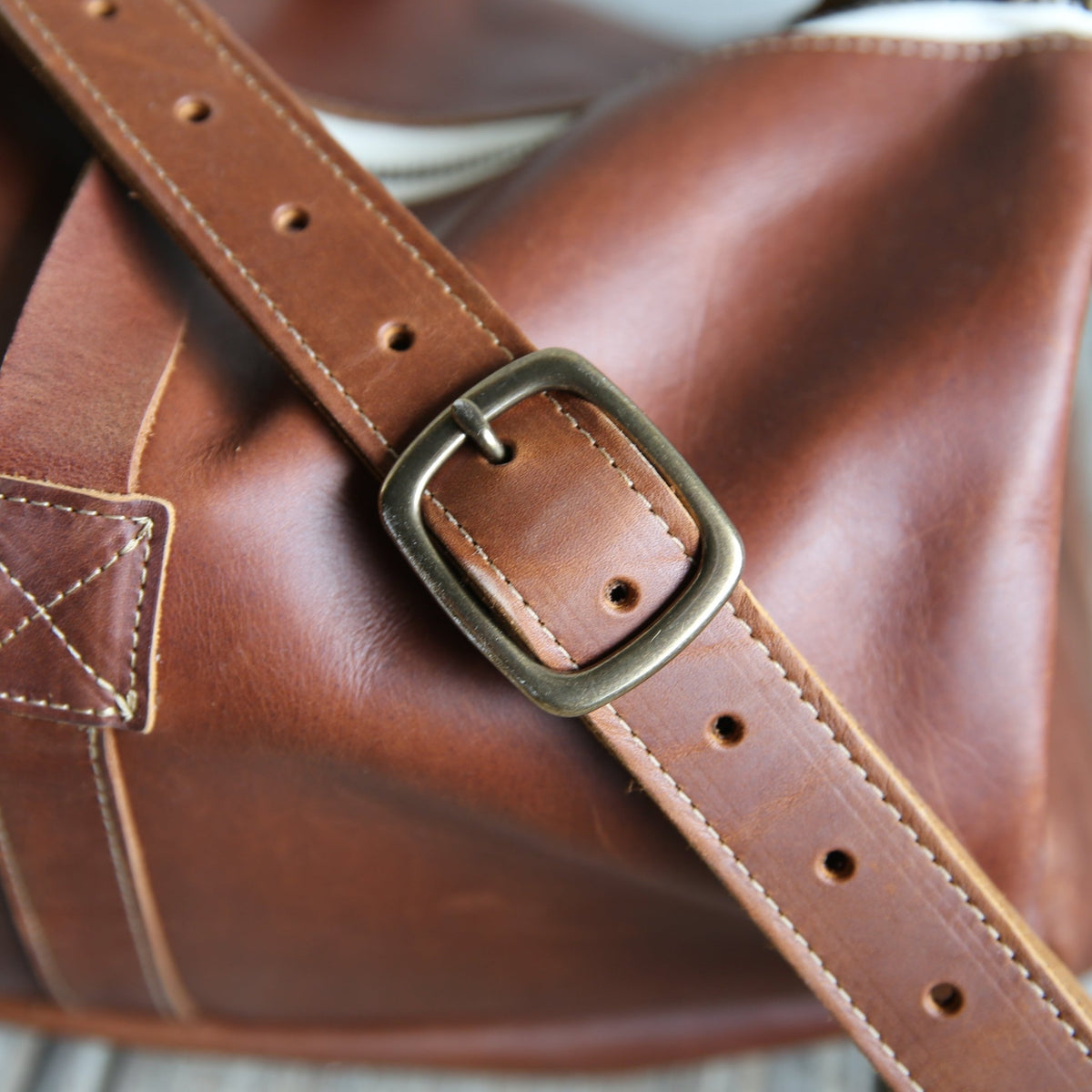 The Vintage Overnighter Bag Personalized Fine Leather Overnight Bag - Holtz Leather