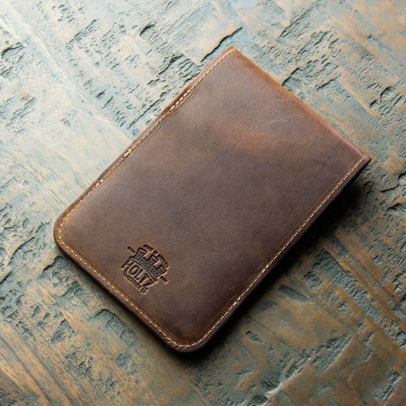 Your Logo + Our Leather - Fine Leather Golf Scorecard Holder and Logbook - Custom Logo and Corporate Gifting - Holtz Leather