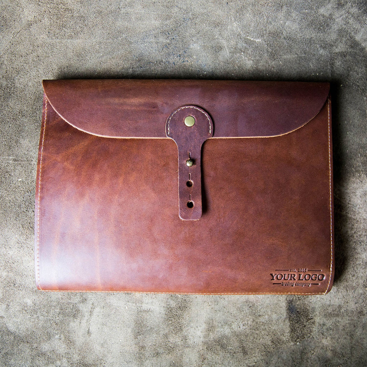 Your Logo + Our Leather - The Artisan Fine Leather A4 Moleskine Journal Diary Hard Cover Notebook Sketchbook - Custom Logo and Corporate Gifting - Holtz Leather