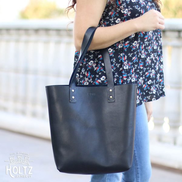 Your Logo + Our Leather - The Ashley Tote Fine Leather Handbag Purse Bag - Custom Logo and Corporate Gifting - Holtz Leather