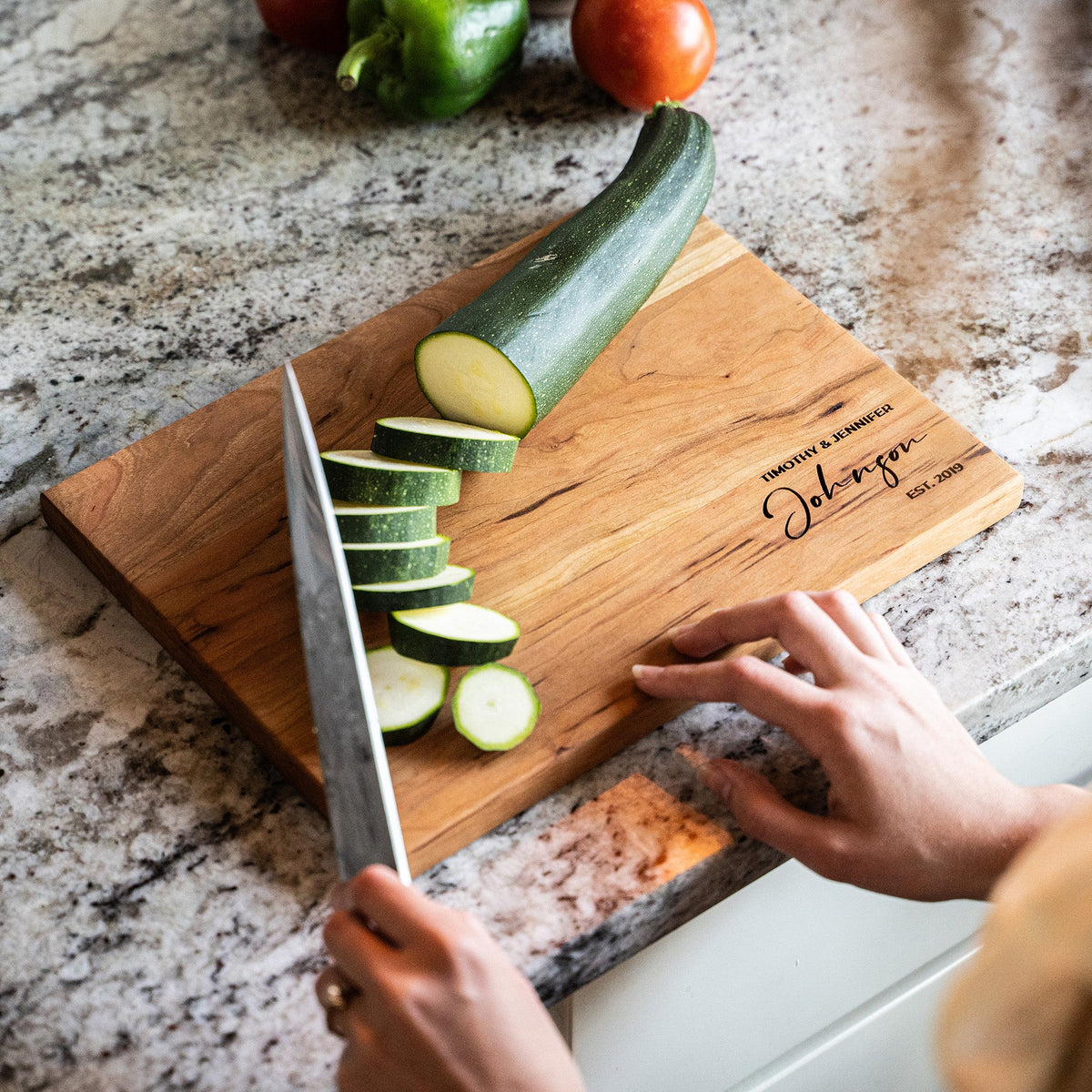 American Cherry Wood Cutting Board - Holtz Leather
