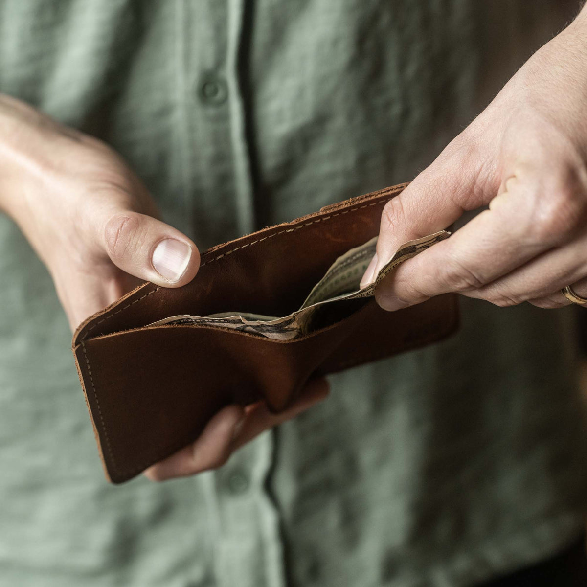 No. 714 Babe Ruth – Personalized Fine Leather Bifold Front Pocket Wallet - Holtz Leather