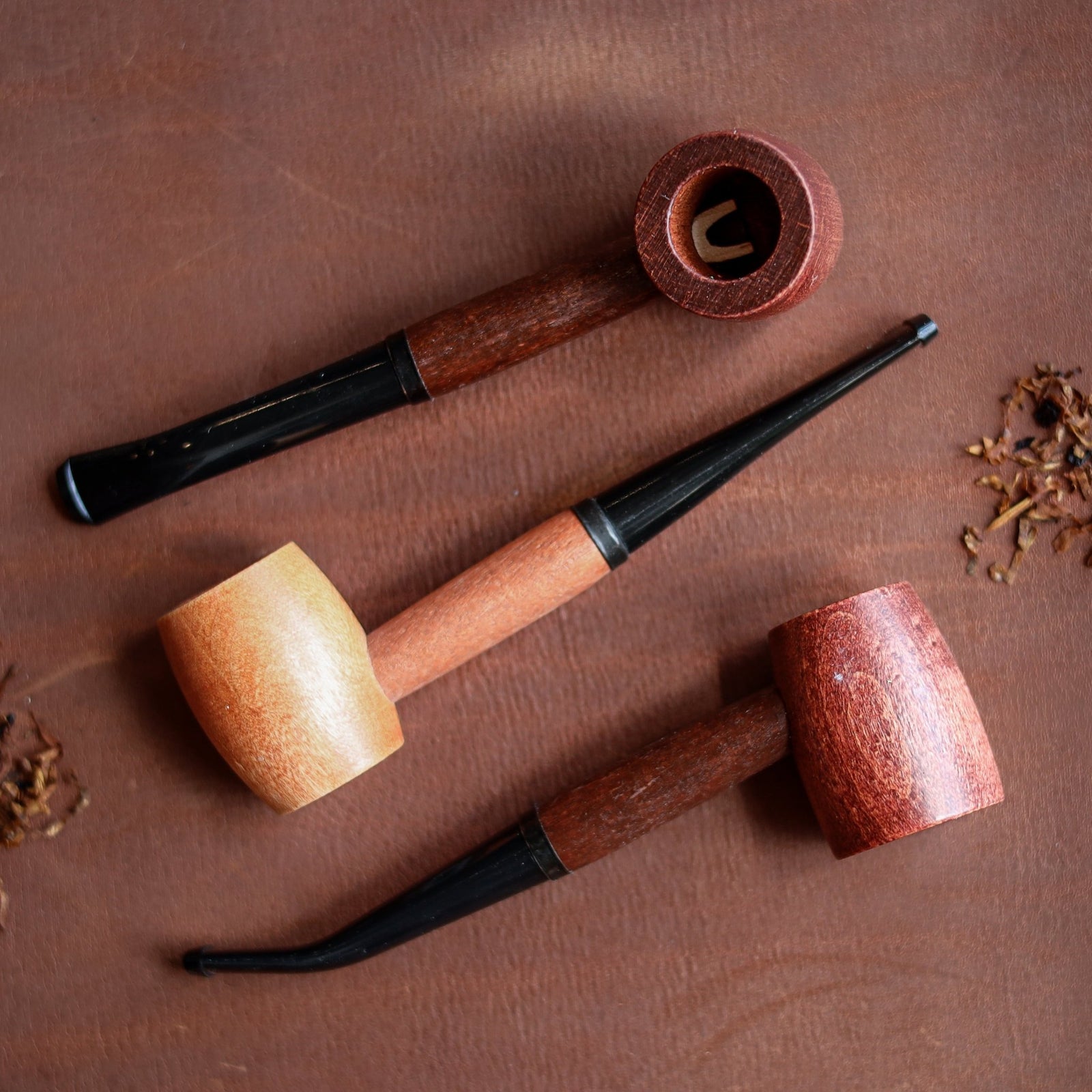 Ozark Mountain Hardwood Pipe - Missouri Meerschaum - Holtz Leather