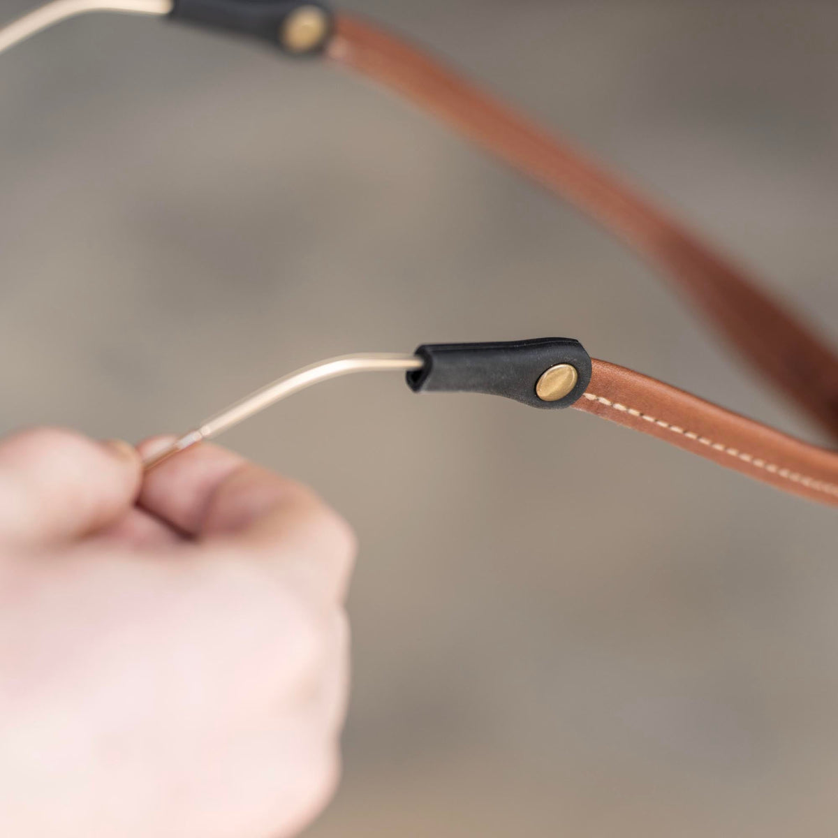 Personalized Fine Leather Sunglass Strap - Holtz Leather
