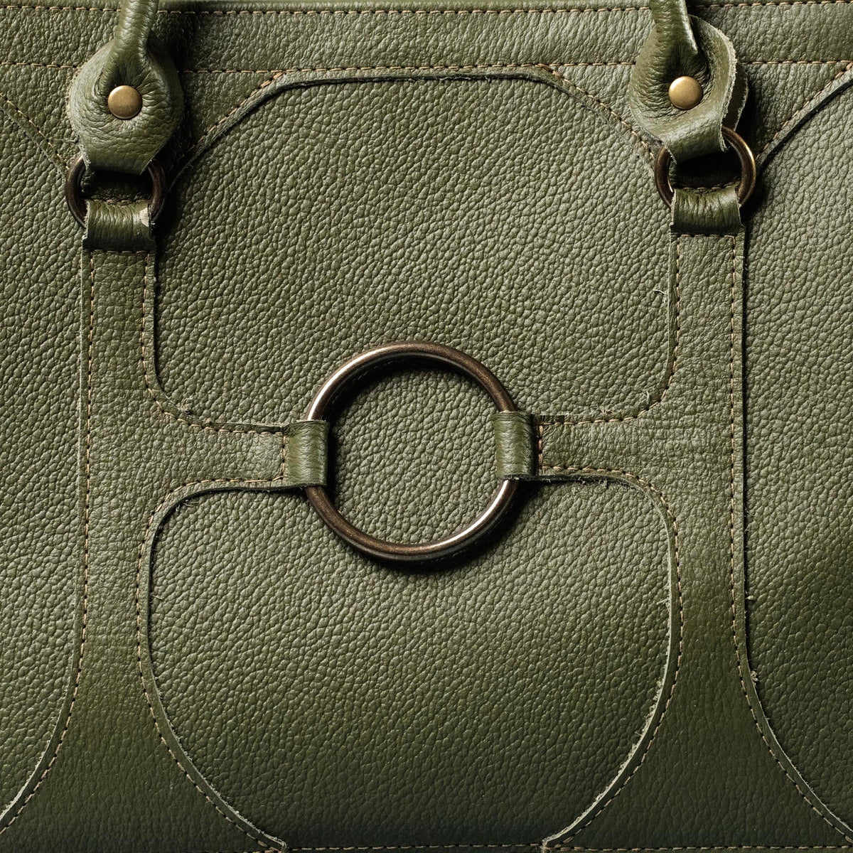 The Ellie Fine Leather Structured Women's Handbag and Crossbody Purse - Holtz Leather