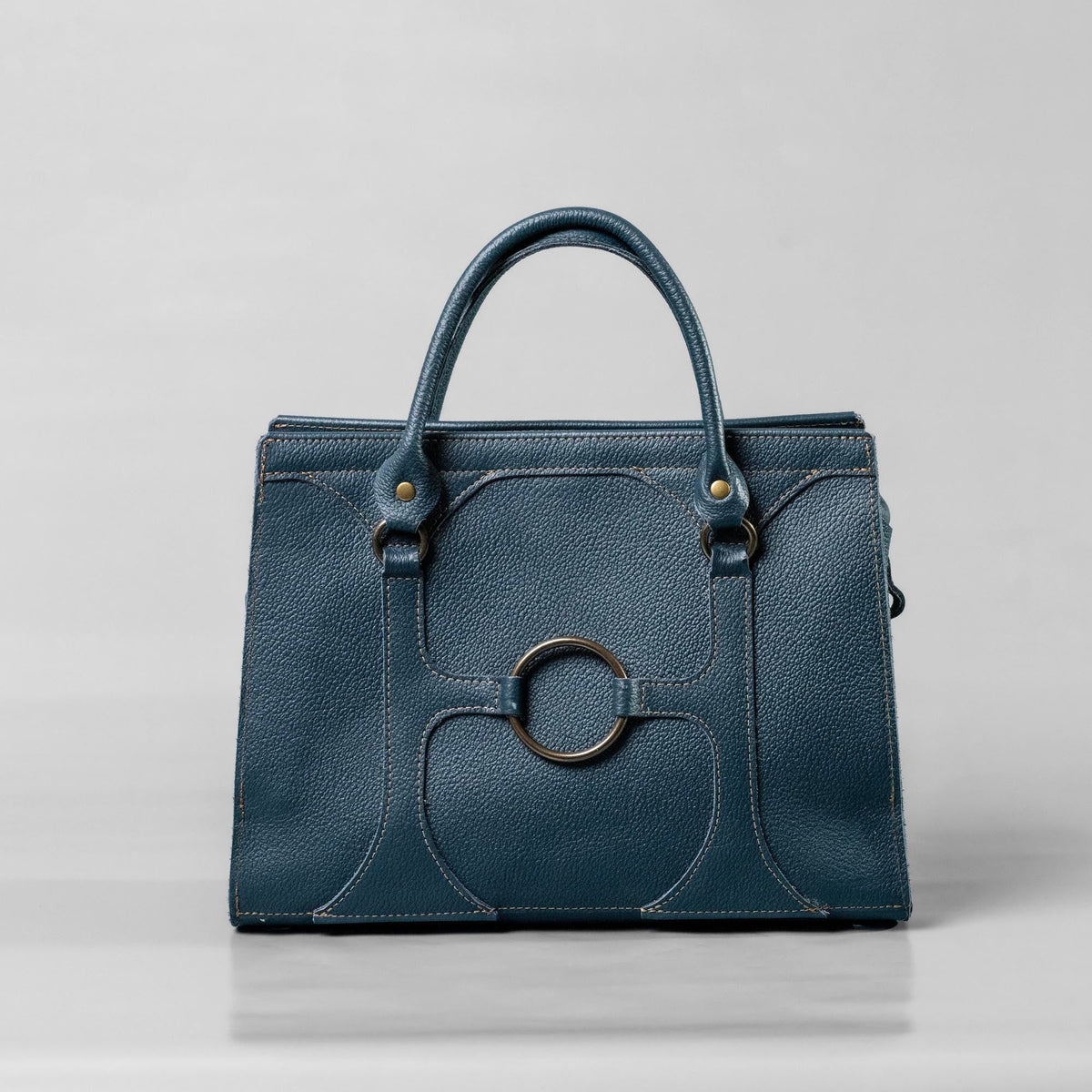 The Ellie Fine Leather Structured Women's Handbag and Crossbody Purse - Holtz Leather