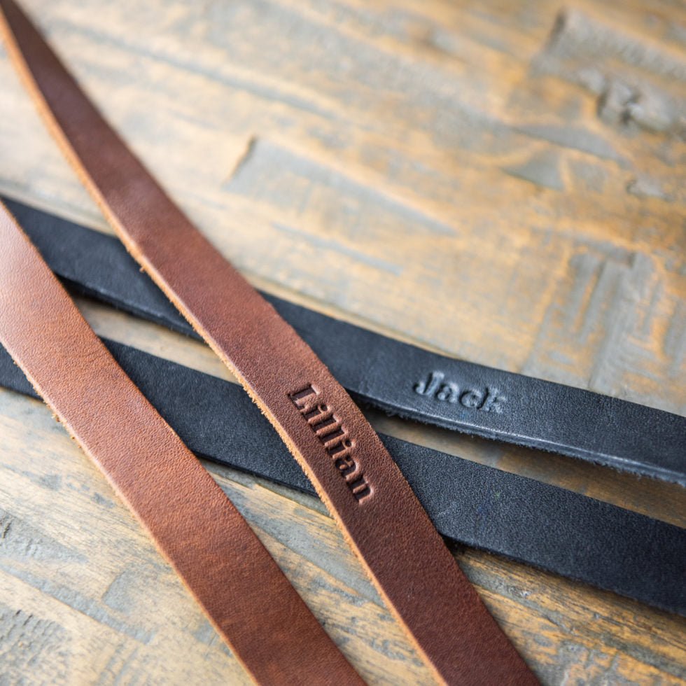 The Engineer – Personalized Fine Leather Lanyard – Badge Holder Keychain - Holtz Leather