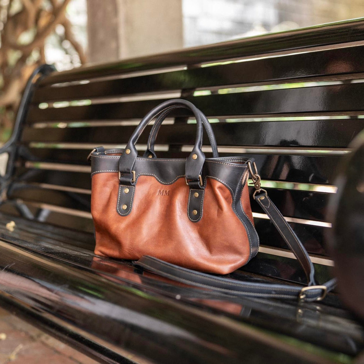 The Florence Fine Leather Structured Tote Crossbody Purse - Holtz Leather