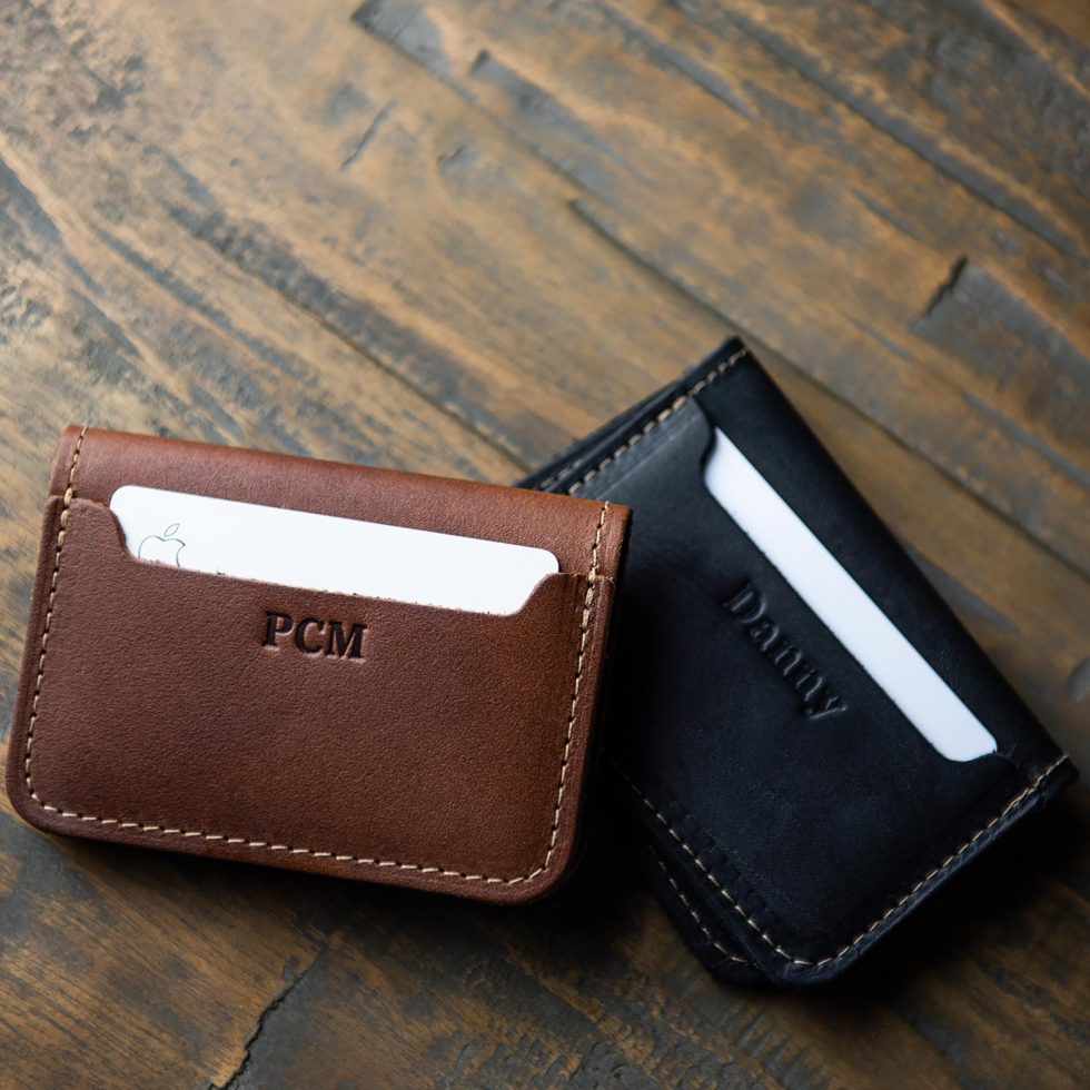 The Golf Gates Personalized Fine Leather Bifold Money Clip Wallet - Holtz Leather