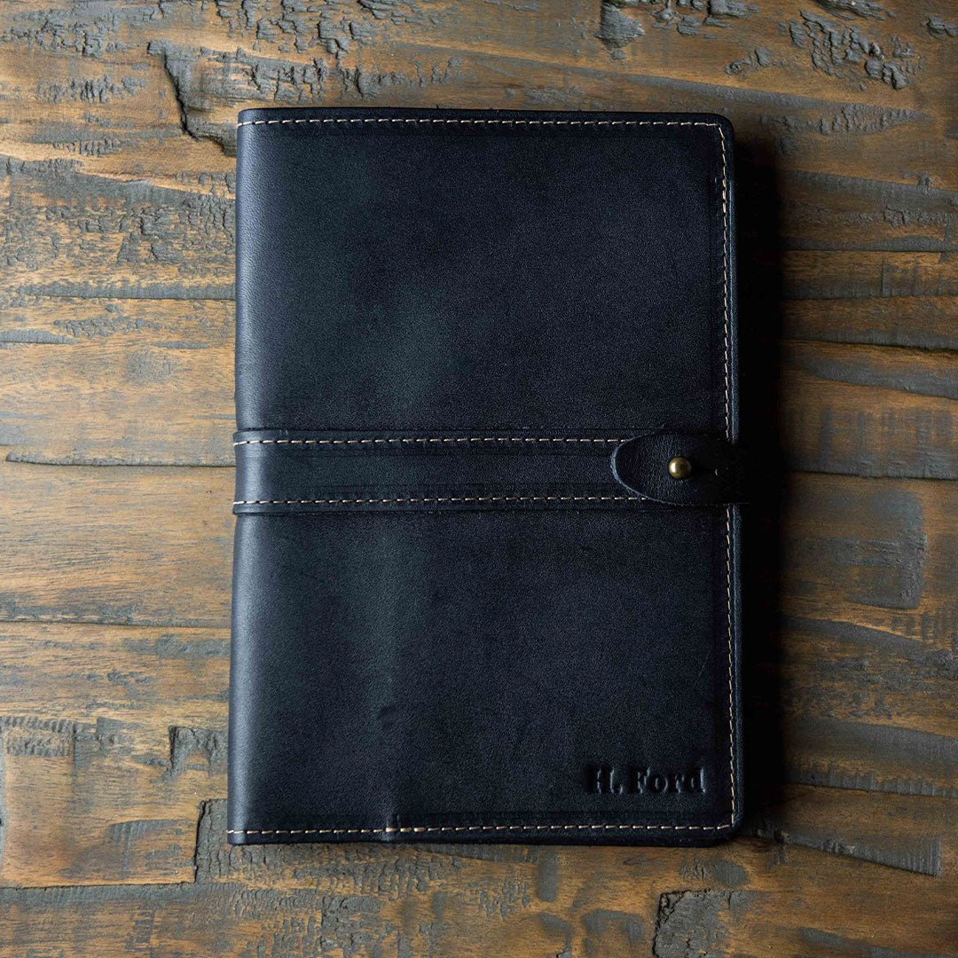 The Inventor Personalized Fine Leather A5 Journal Diary - Holtz Leather