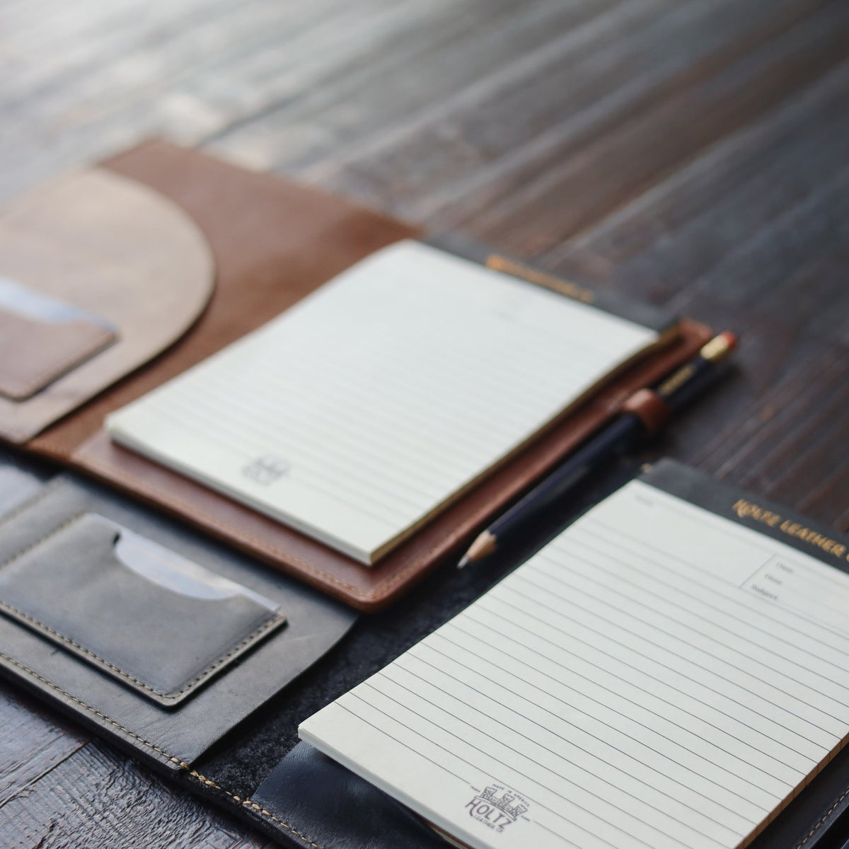 The Ledger Personalized Fine Leather A5 Legal Pad Notebook - Holtz Leather