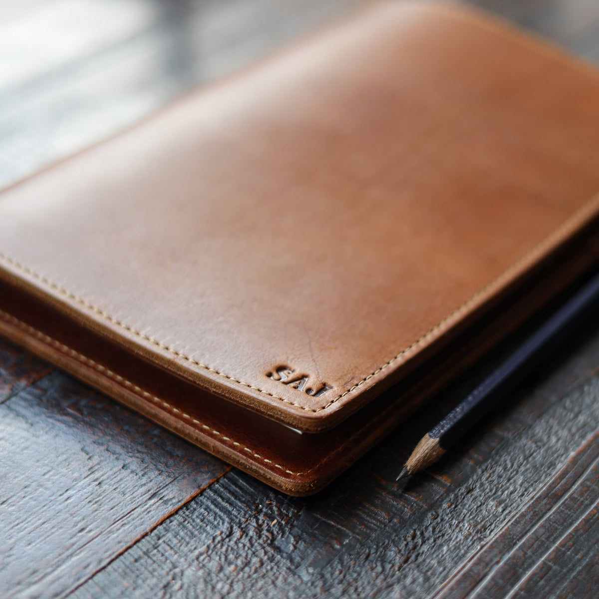 The Ledger Personalized Fine Leather A5 Legal Pad Notebook - Holtz Leather