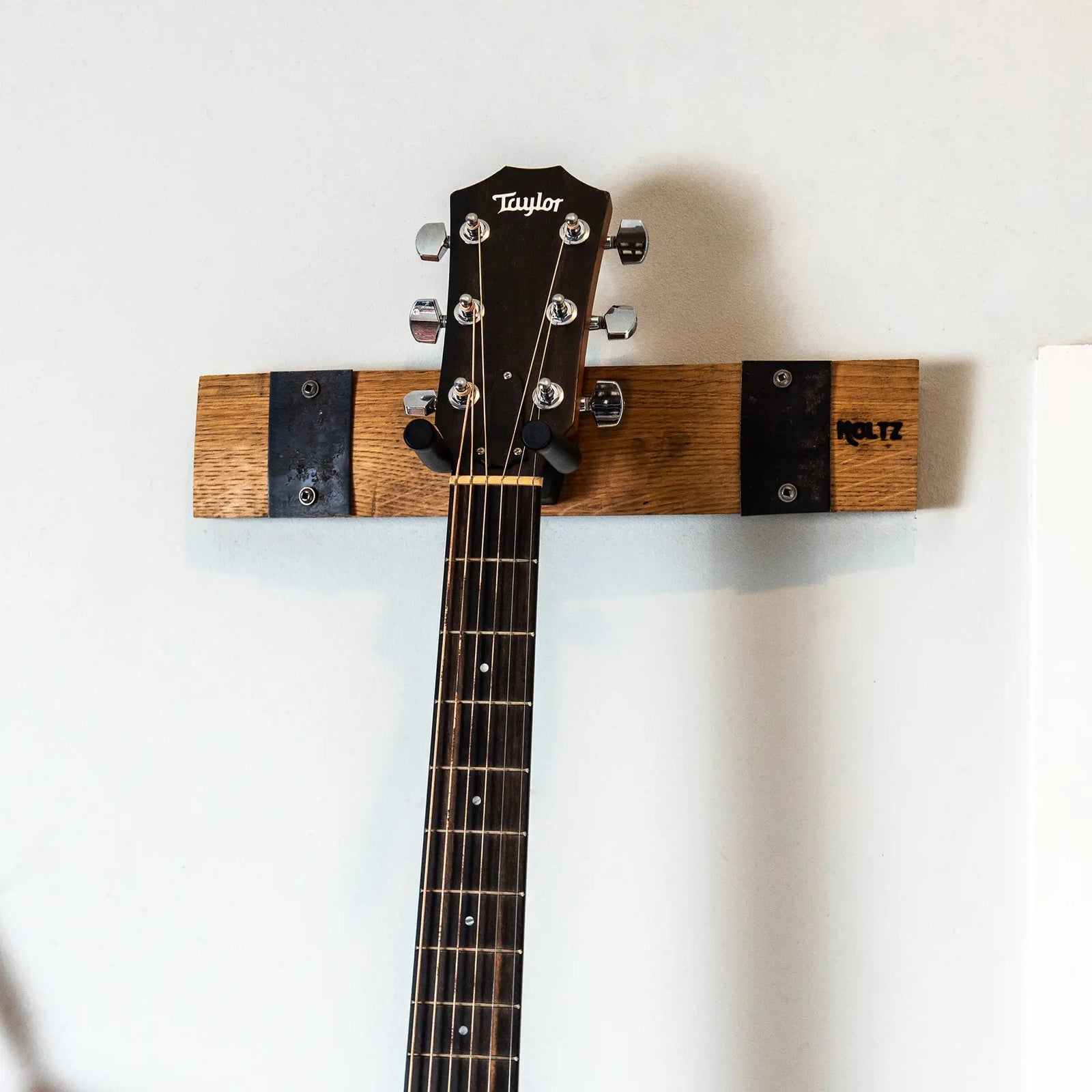 The Nashville Tennessee Whiskey Barrel Guitar Holder Hanger - Holtz Leather