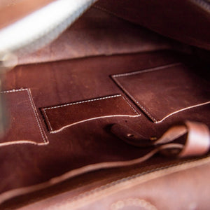 Your Logo + Our Leather - The No. 1860 EXPRESS - Fine Leather Messenger Bag & Briefcase - Custom Logo and Corporate Gifting