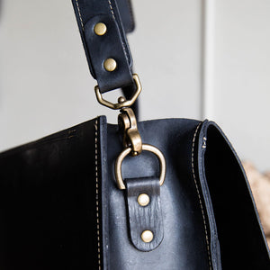 Your Logo + Our Leather - The No. 1860 EXPRESS - Fine Leather Messenger Bag & Briefcase - Custom Logo and Corporate Gifting