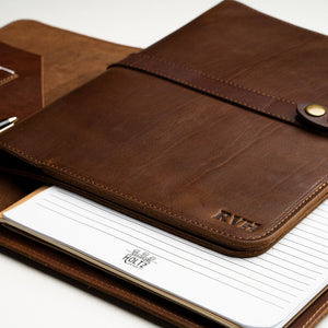 The Vanderbilt 2.0 Fine Leather Portfolio Padfolio - Fits iPad - Two Journals & Updated Features
