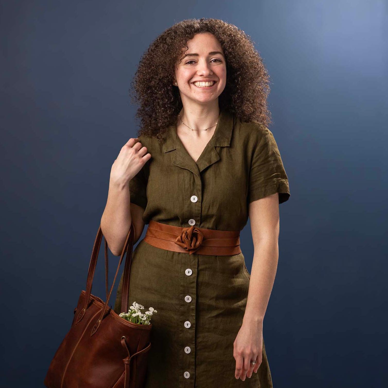 Women's Full Grain Leather Wrap Belt - Holtz Leather