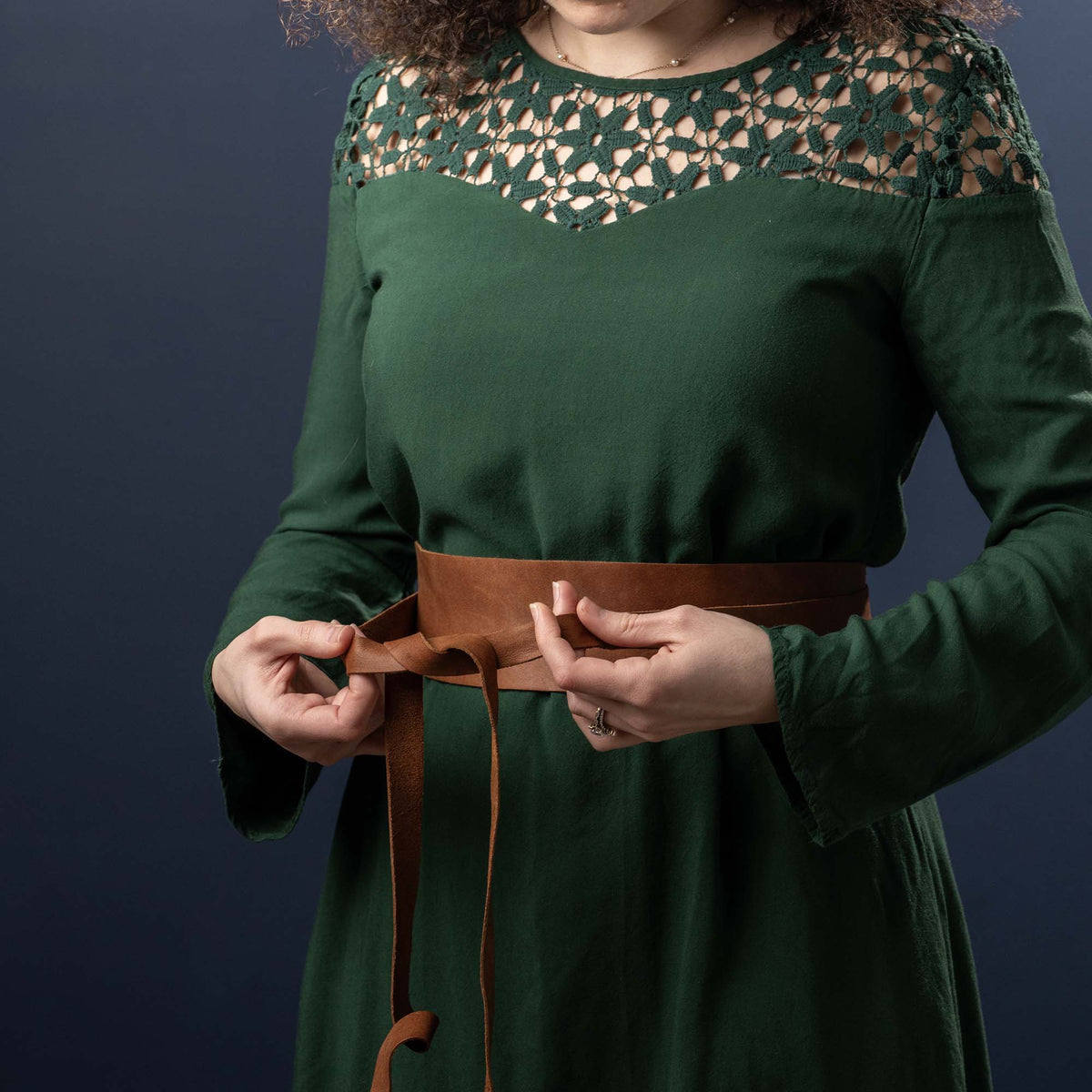 Women's Full Grain Leather Wrap Belt - Holtz Leather