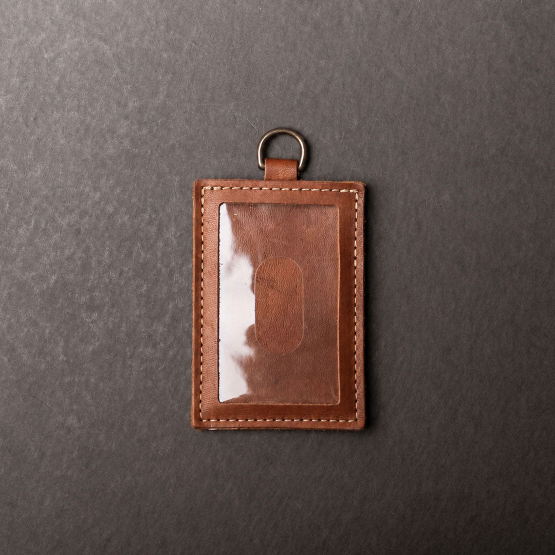 Your Logo + Our Leather - The Navigator ID Badge Holder for Lanyards - Holtz Leather