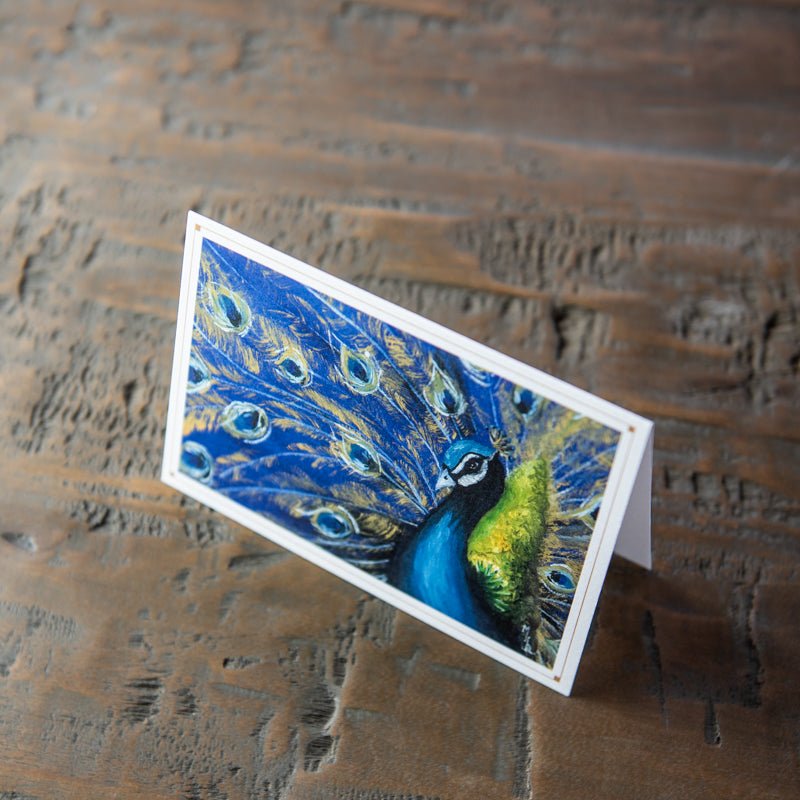 Peacock Stationery Set Of 4 By Madison Holtz Butler - Holtz Leather