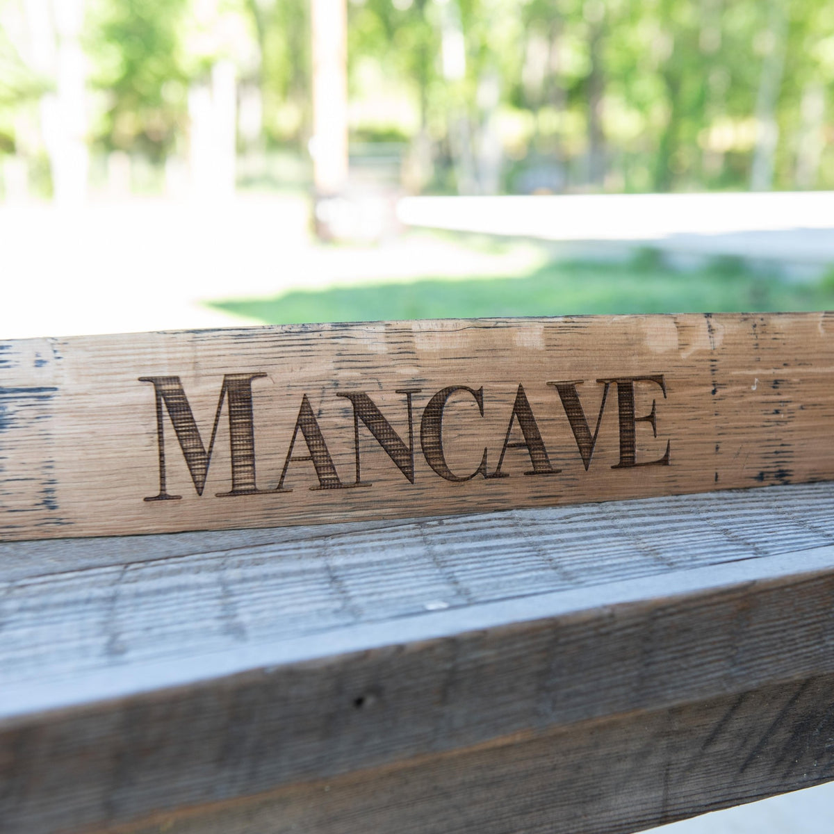 Personalized Family Name Sign From Tennessee Whiskey Barrel Stave Wall Art - Holtz Leather