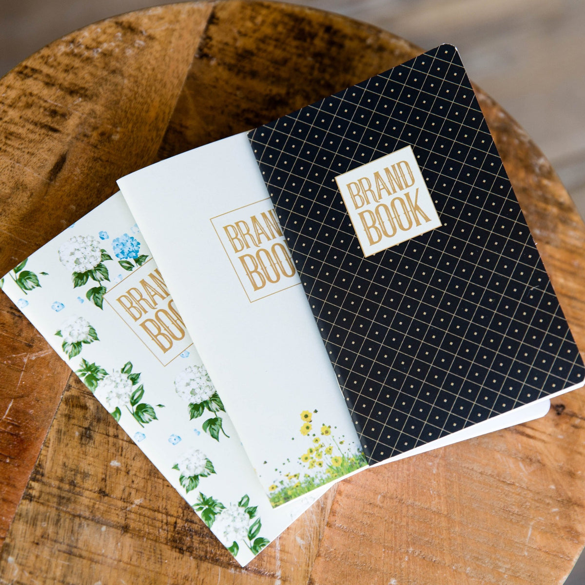 Set of 3 Feminine Brand Book Notepads with Lined Paper; Replacement for Field Notes and Moleskine - Holtz Leather