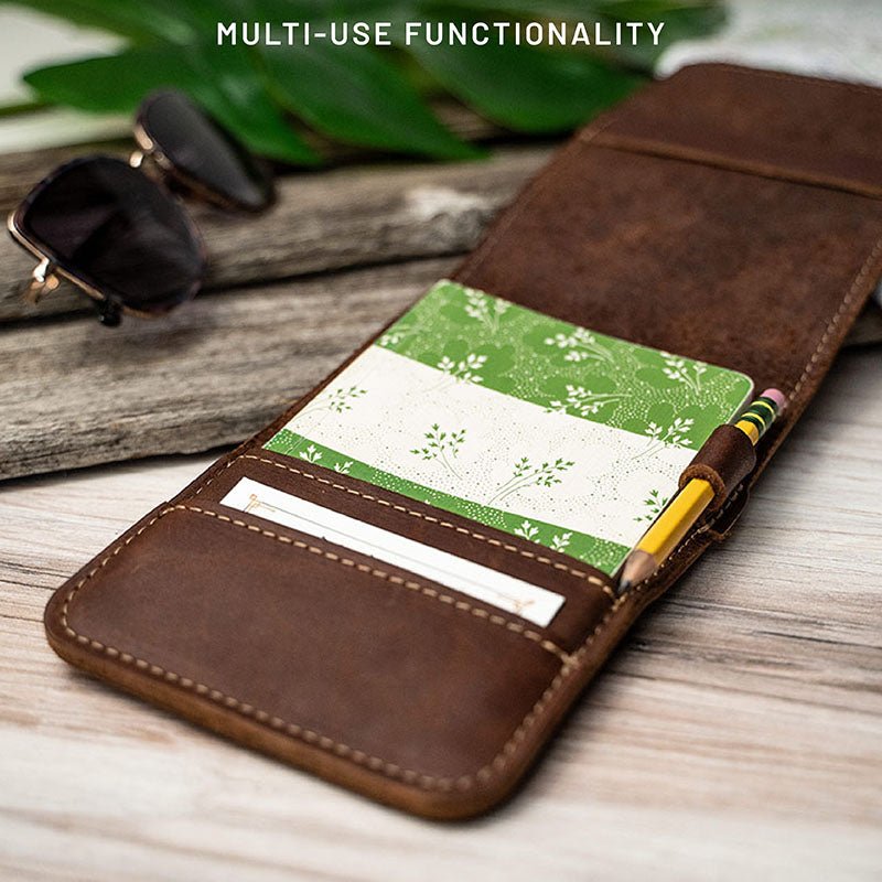 The Back Nine Fine Leather Golf Scorecard Groomsmen Gift With Personalization - Holtz Leather