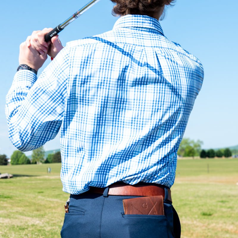 The Back Nine Fine Leather Golf Scorecard Groomsmen Gift With Personalization - Holtz Leather