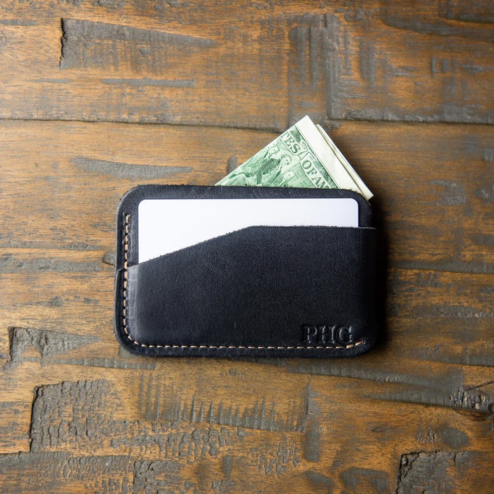 The Charleston Personalized Fine Leather Triple Sleeve Front Pocket Wallet Best Seller - Holtz Leather