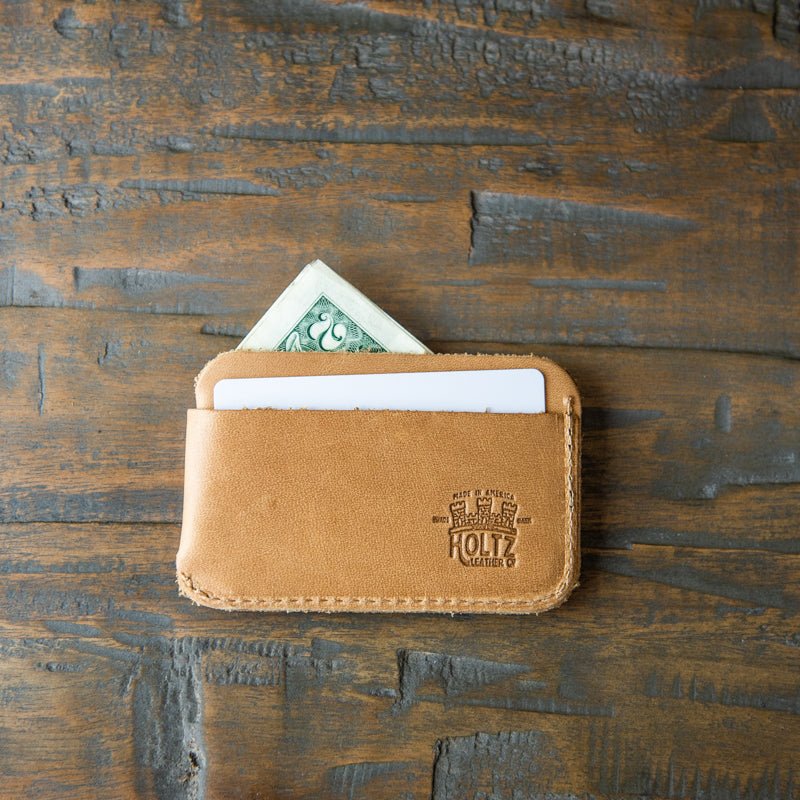 The Charleston Personalized Fine Leather Triple Sleeve Front Pocket Wallet Best Seller - Holtz Leather