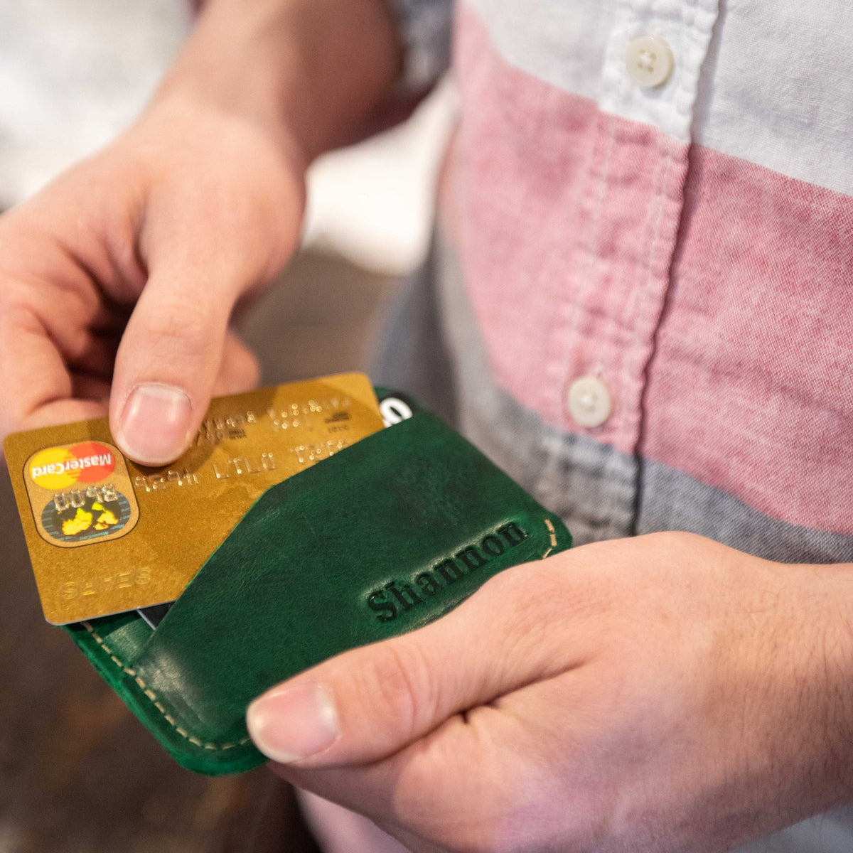 The Charleston Personalized Fine Leather Triple Sleeve Front Pocket Wallet Best Seller - Holtz Leather