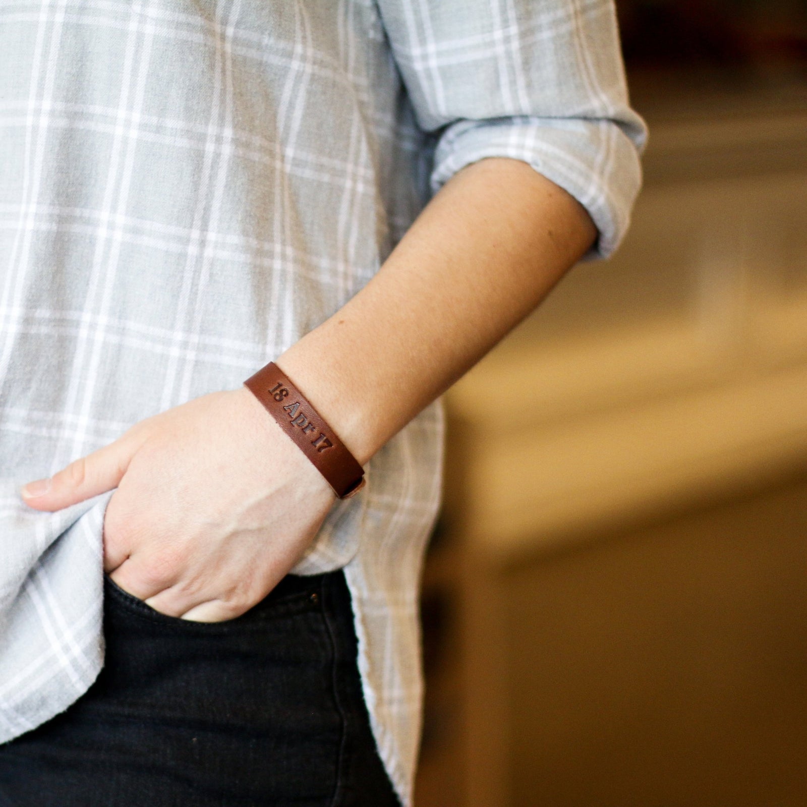 The Field Bracelet Fine Leather Bracelet - Holtz Leather