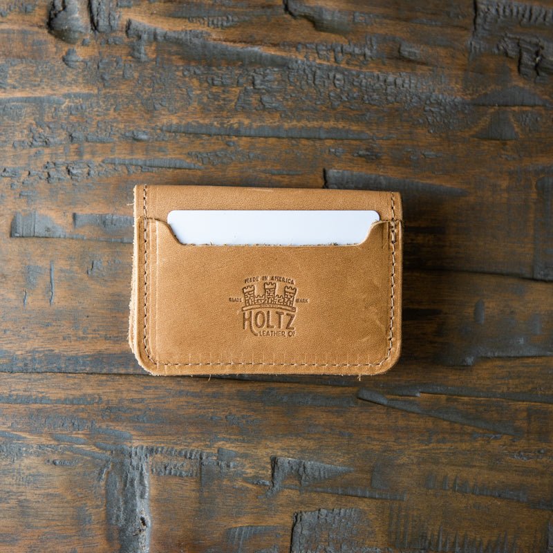 The Gates Personalized Leather Bifold Money Clip Front Pocket Wallet - Holtz Leather
