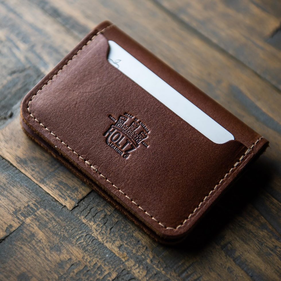 The Gates Personalized Leather Bifold Money Clip Front Pocket Wallet - Holtz Leather