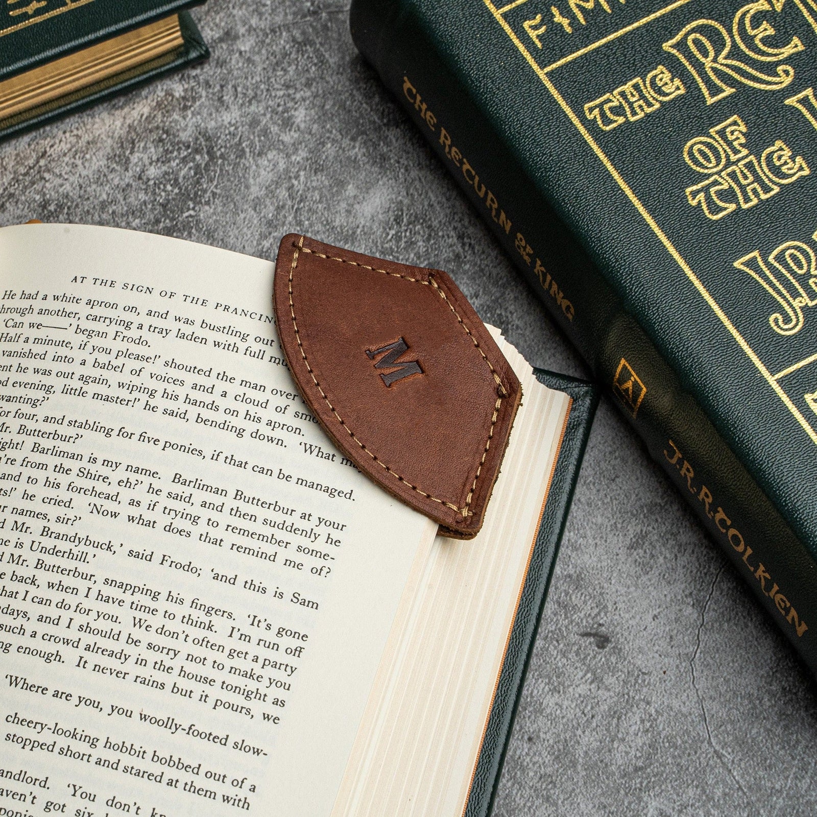 The Inkling Personalized Fine Leather Corner Bookmark - Holtz Leather