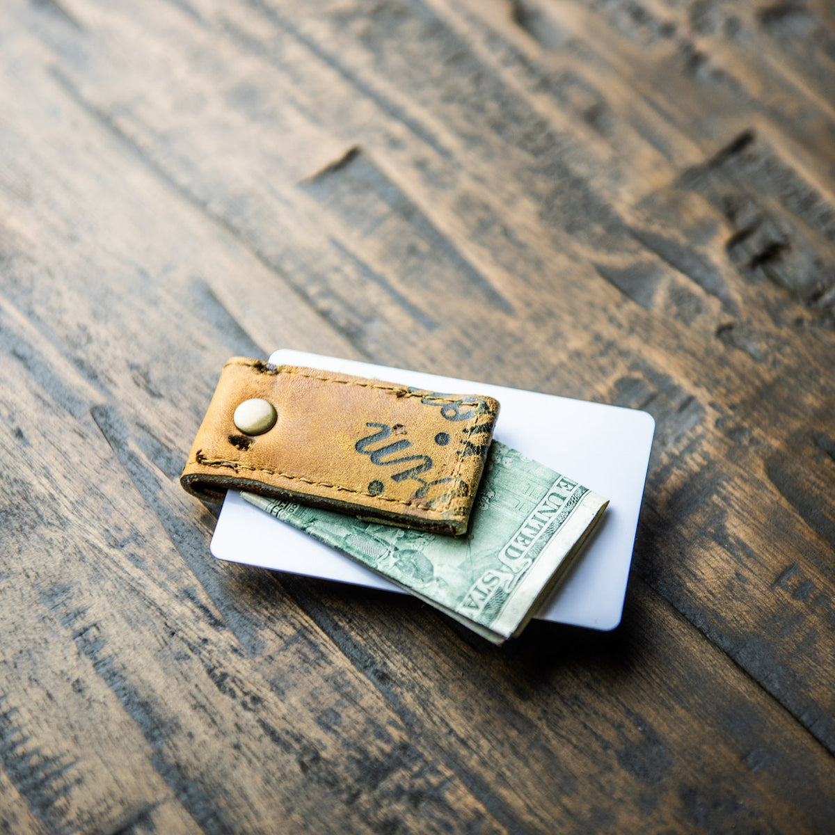 The King of Swing ~ Vintage Baseball Glove Money Clip - Holtz Leather